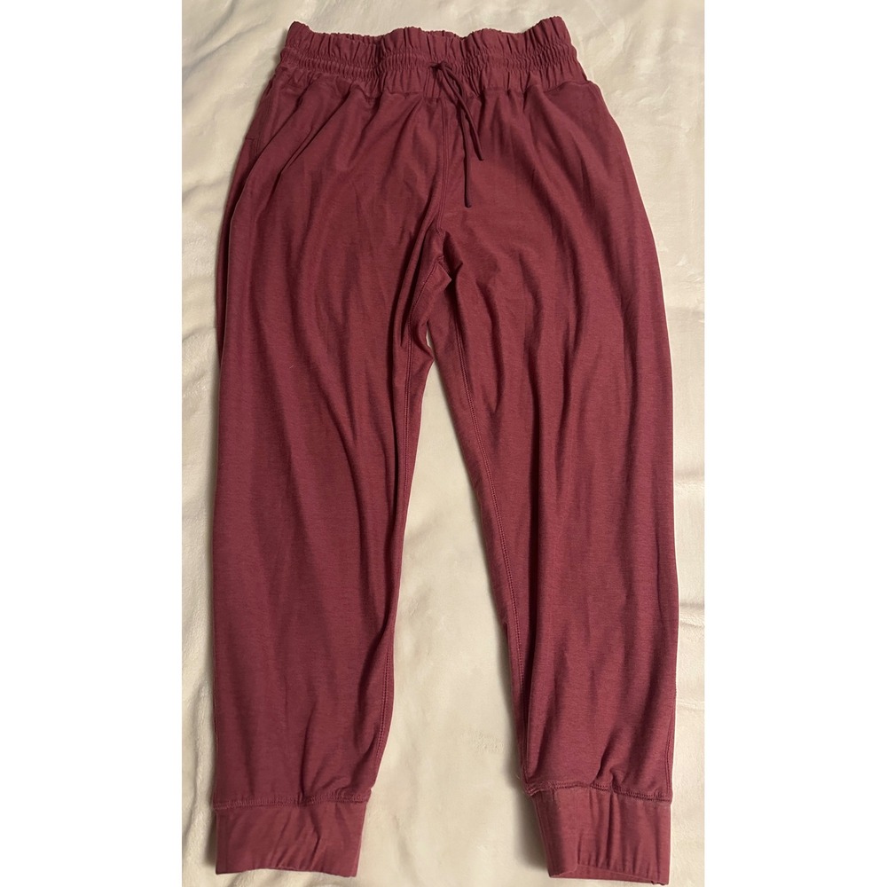 Kyodan Womens XL Mauve Heathered Smocked Waist Joggers Recycled Activewear Pants